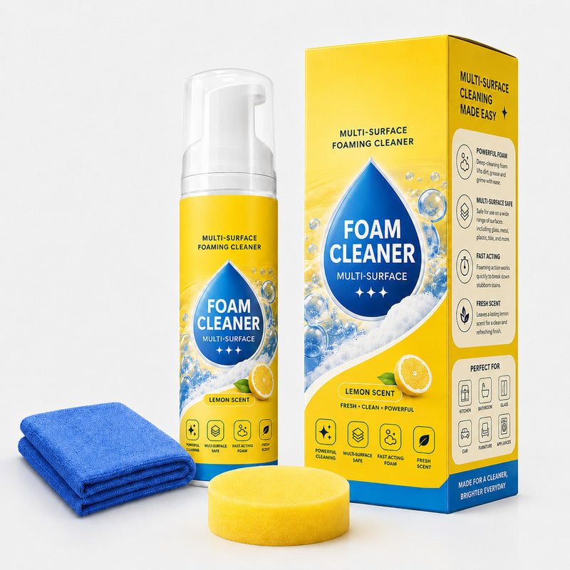 🎁Buy 1 Get 1 Free🔥 4-in-1 Multi-Enzyme Foam Cleaner – Deep Clean Car, Kitchen, Bathroom & Sofa