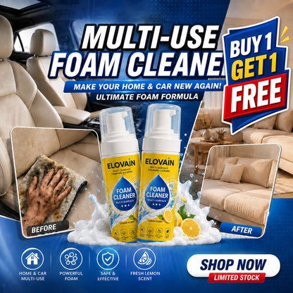 🎁Buy 1 Get 1 Free🔥 4-in-1 Multi-Enzyme Foam Cleaner – Deep Clean Car, Kitchen, Bathroom & Sofa