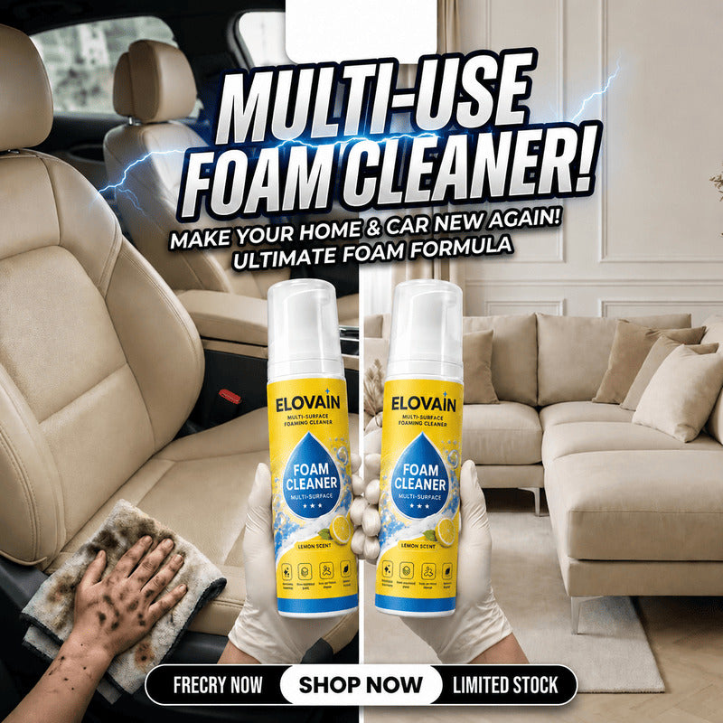 🔥 4-in-1 Multi-Enzyme Foam Cleaner – Deep Clean Car, Kitchen, Bathroom & Sofa