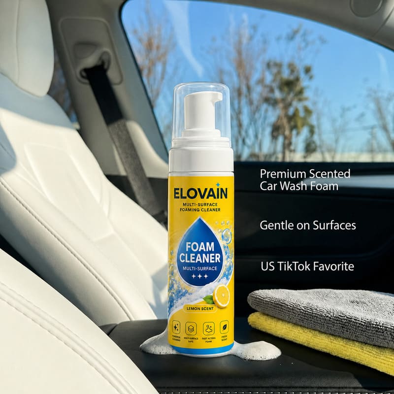 🔥 4-in-1 Multi-Enzyme Foam Cleaner – Deep Clean Car, Kitchen, Bathroom & Sofa