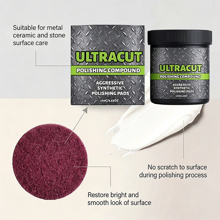 🎁LAST DAY SALE -BUY 2 GET 1 FREE ✨ Polish with Pad All-in-One Surface Restoration Polish with Pad
